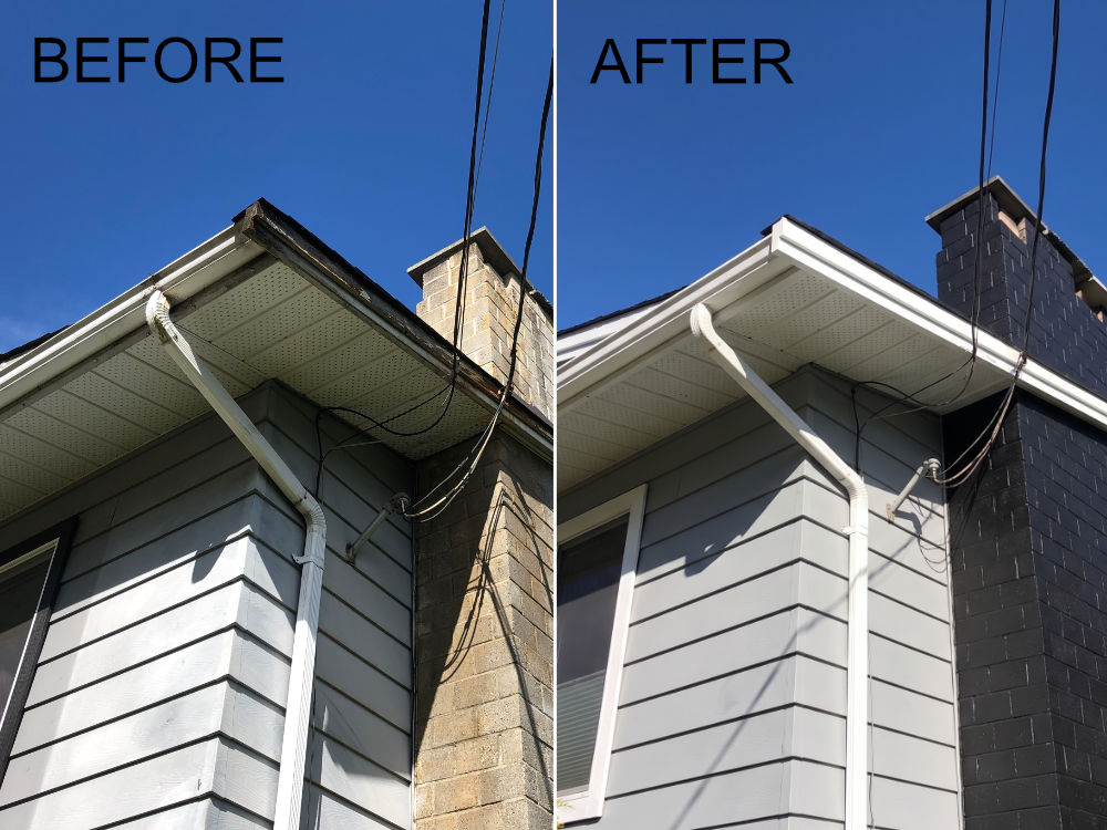 Exterior Grey House - Billy Goat Painting Kelowna