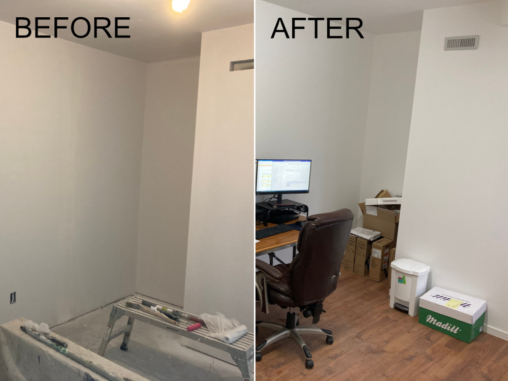 Interior office- Billy Goat Painting Kelowna
